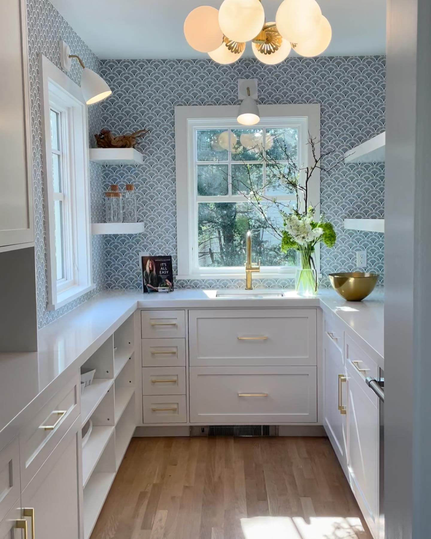 Incorporate Playful Pattern with Scalloped Wallpaper