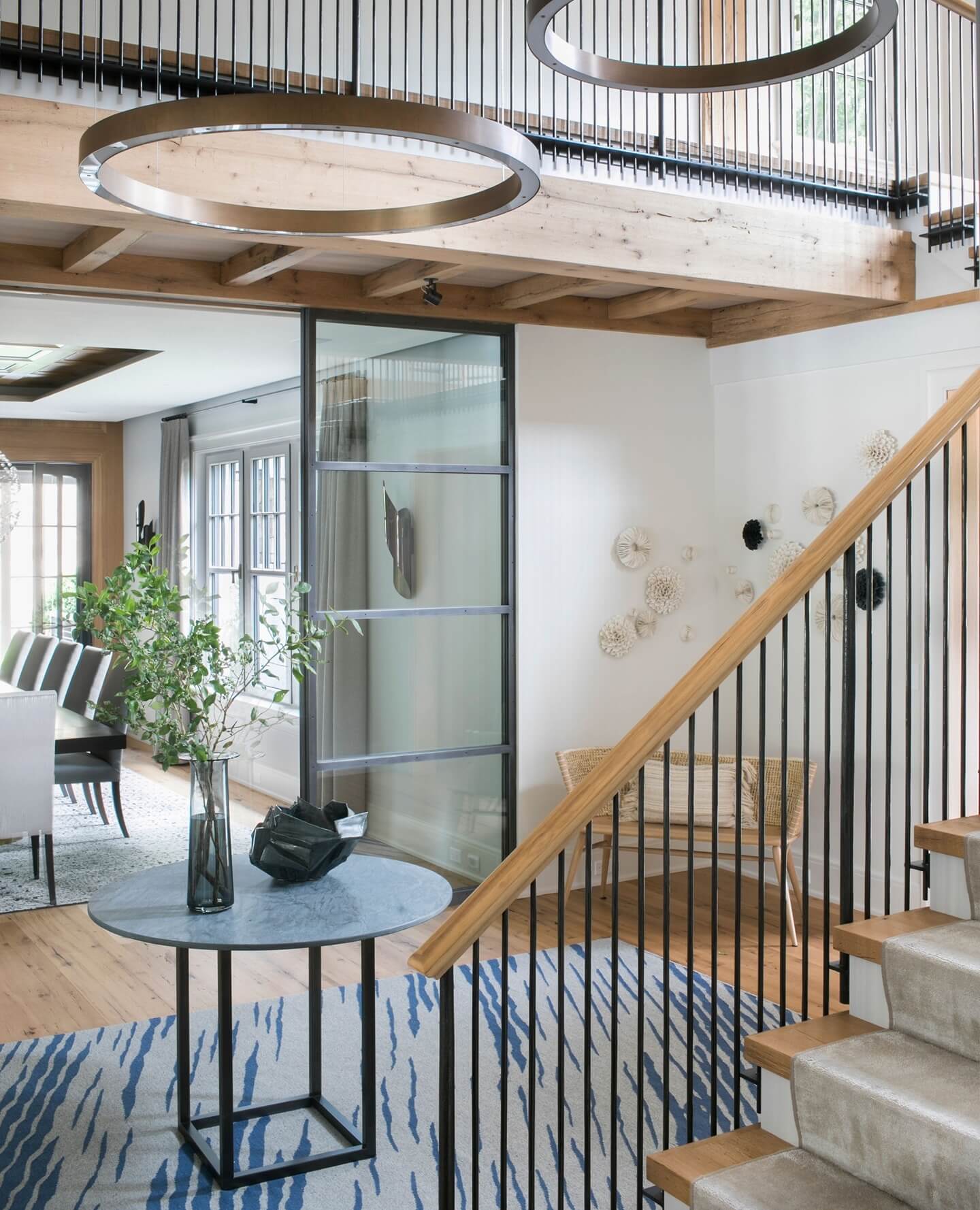 Choose a Large Ring Chandelier for Airy Illumination