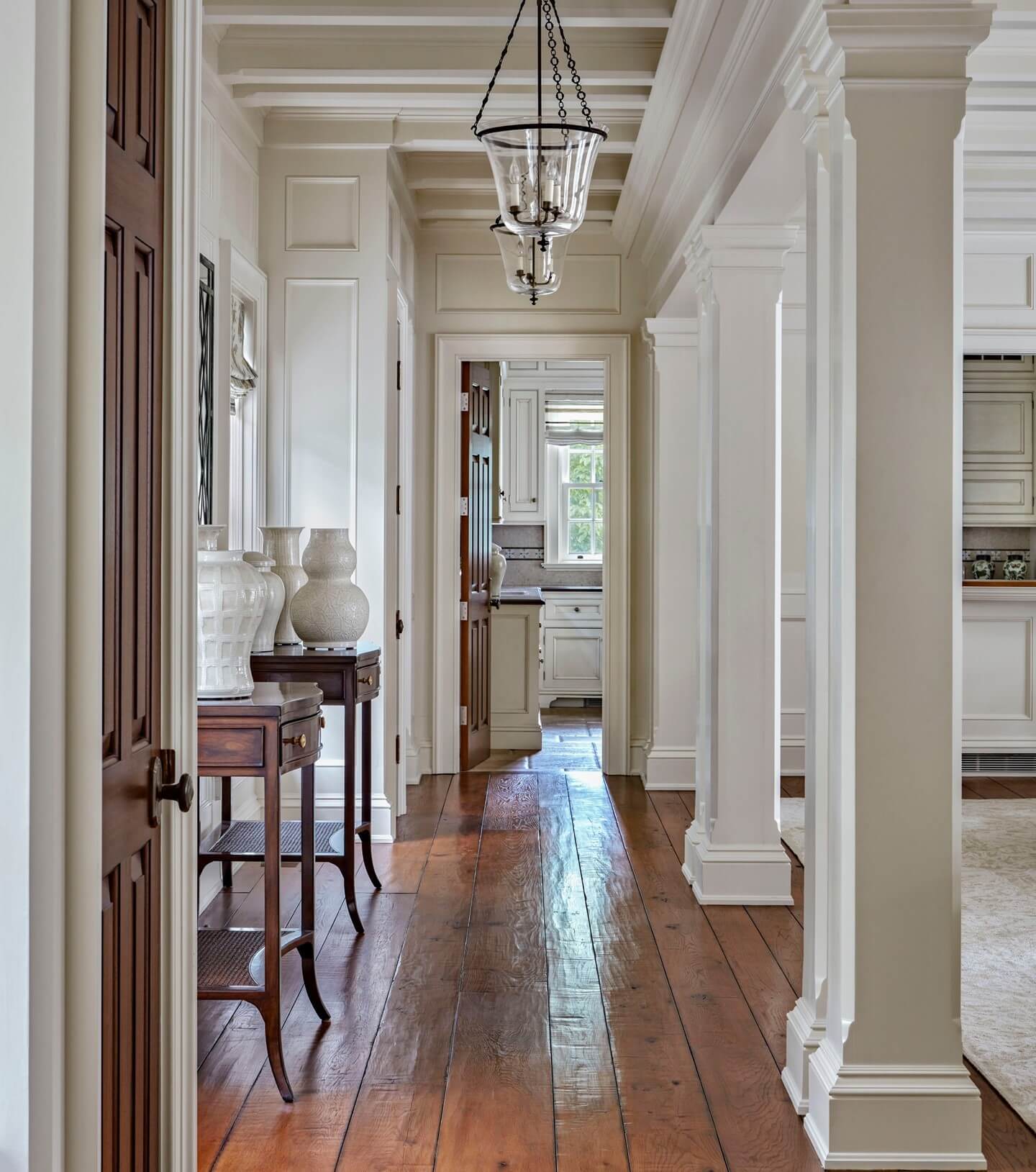 Brighten a Hallway with Glass Bell Pendant Lights