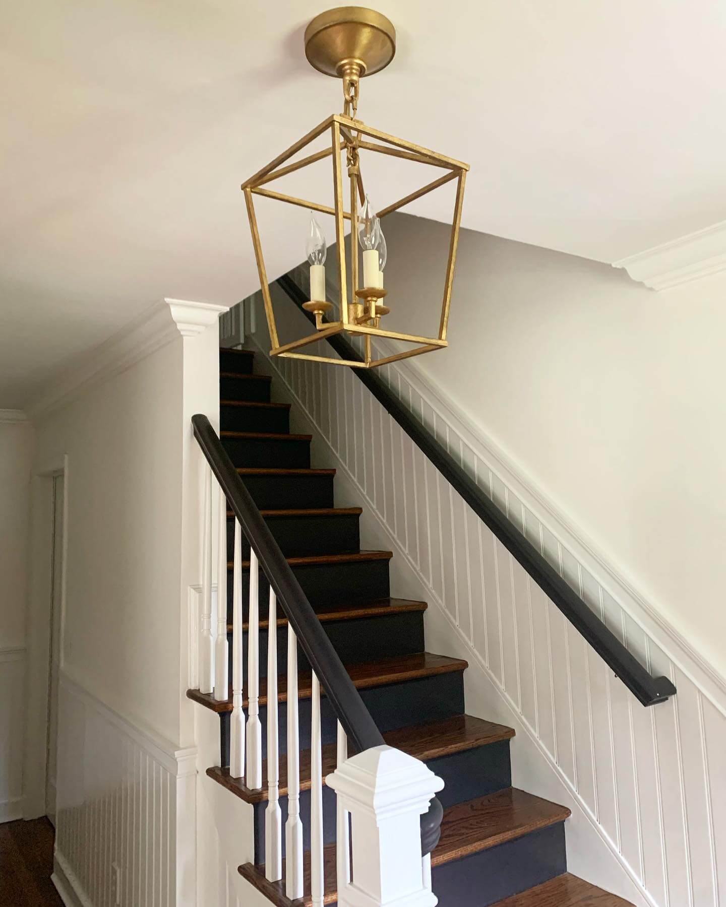 Light a Stairwell with a Geometric Brass Lantern