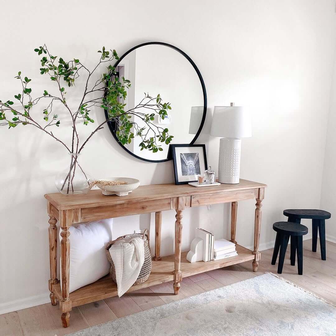 Tall Green Branches Add Organic Height and Life