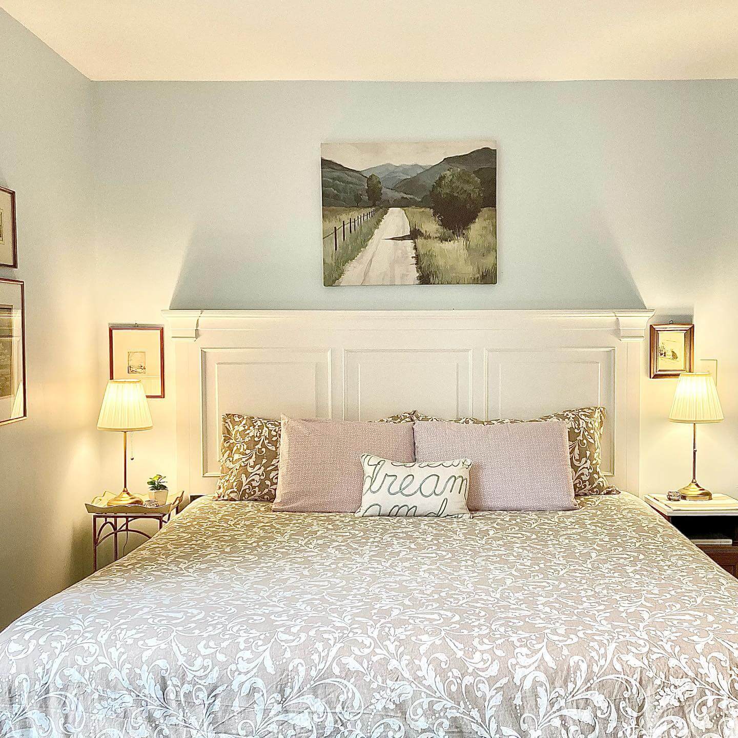Textured Damask Bedding for a Soft, Layered Look