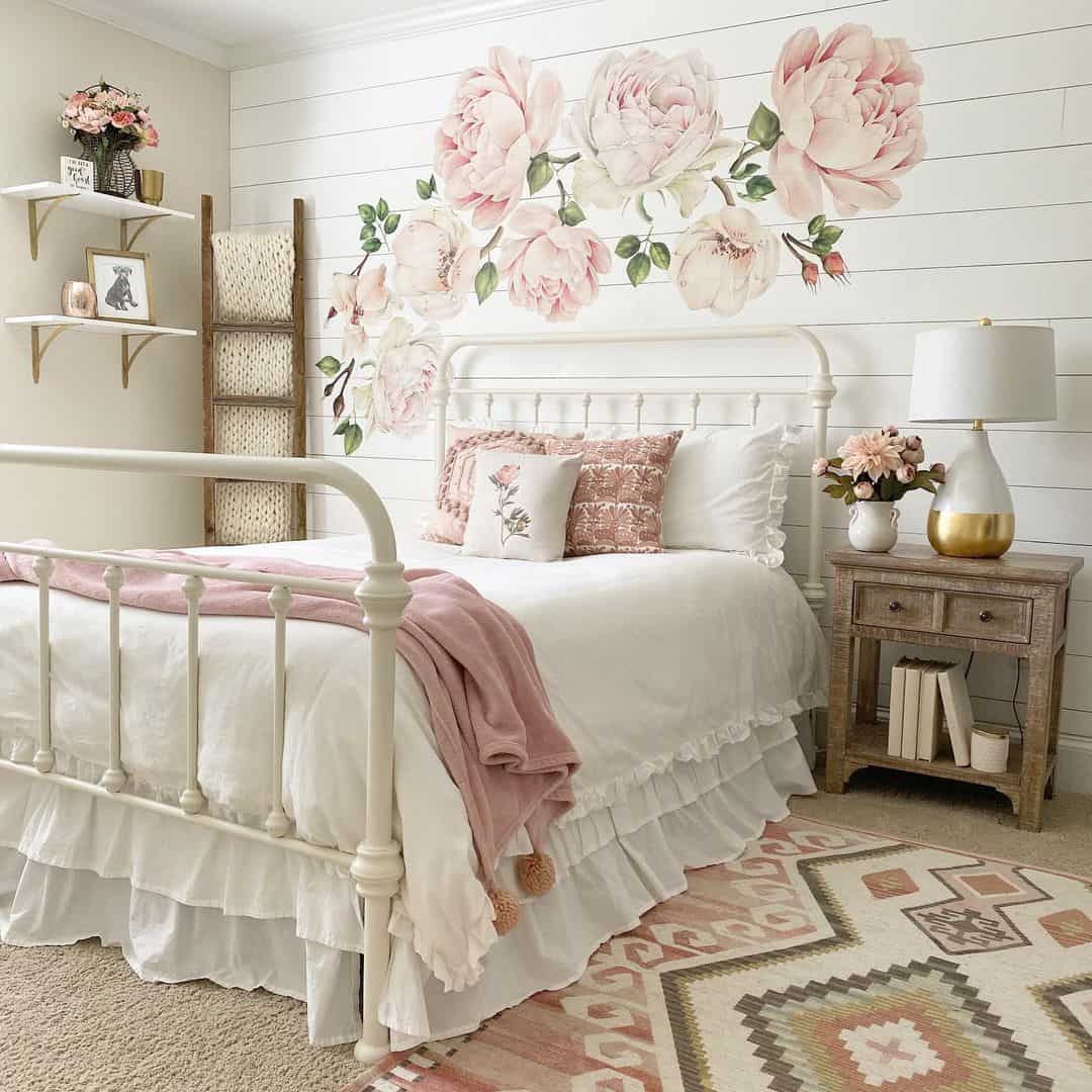 Oversized Peony Wall Decals Add Romantic Flair
