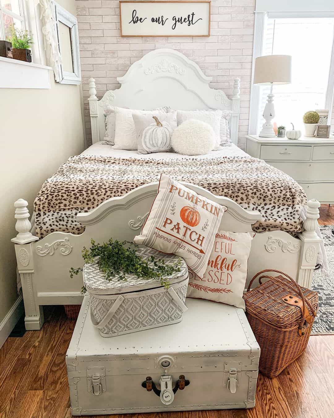 Vintage Trunk and Picnic Basket Offer Cozy Vignettes