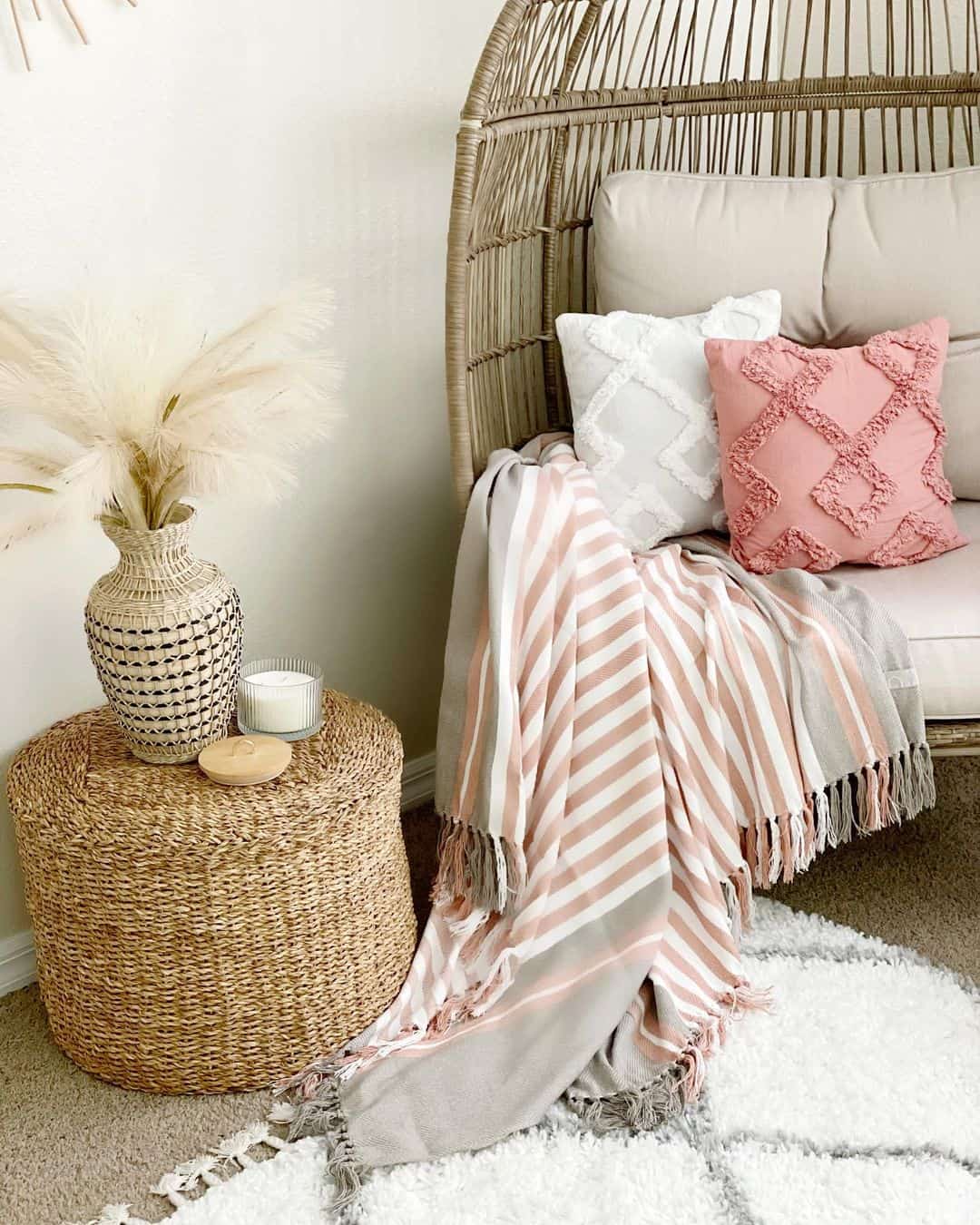 Striped Throw Adds Softness and Cozy Layers to Your Chair