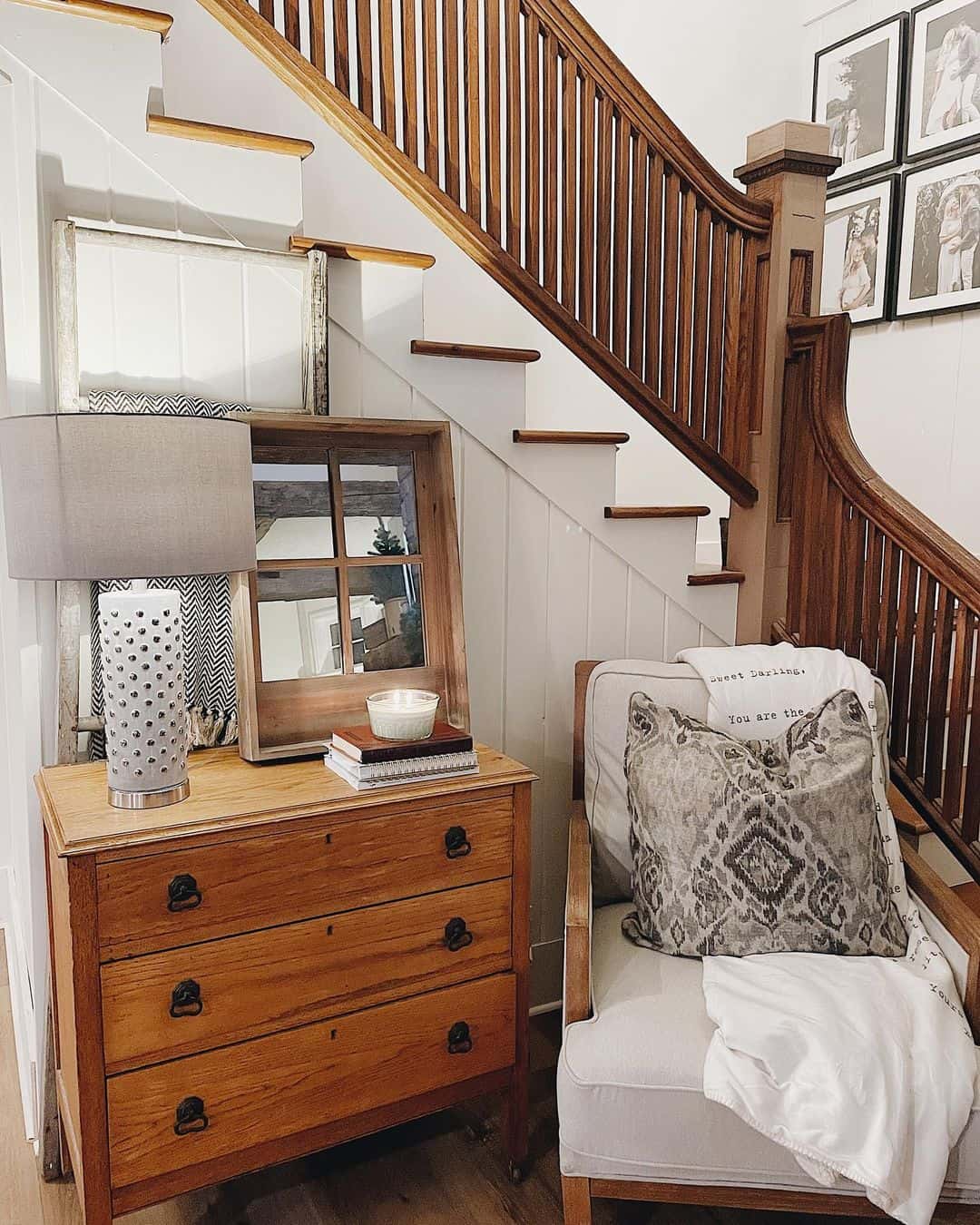 Wooden Window Frame Mirror Adds Rustic Charm