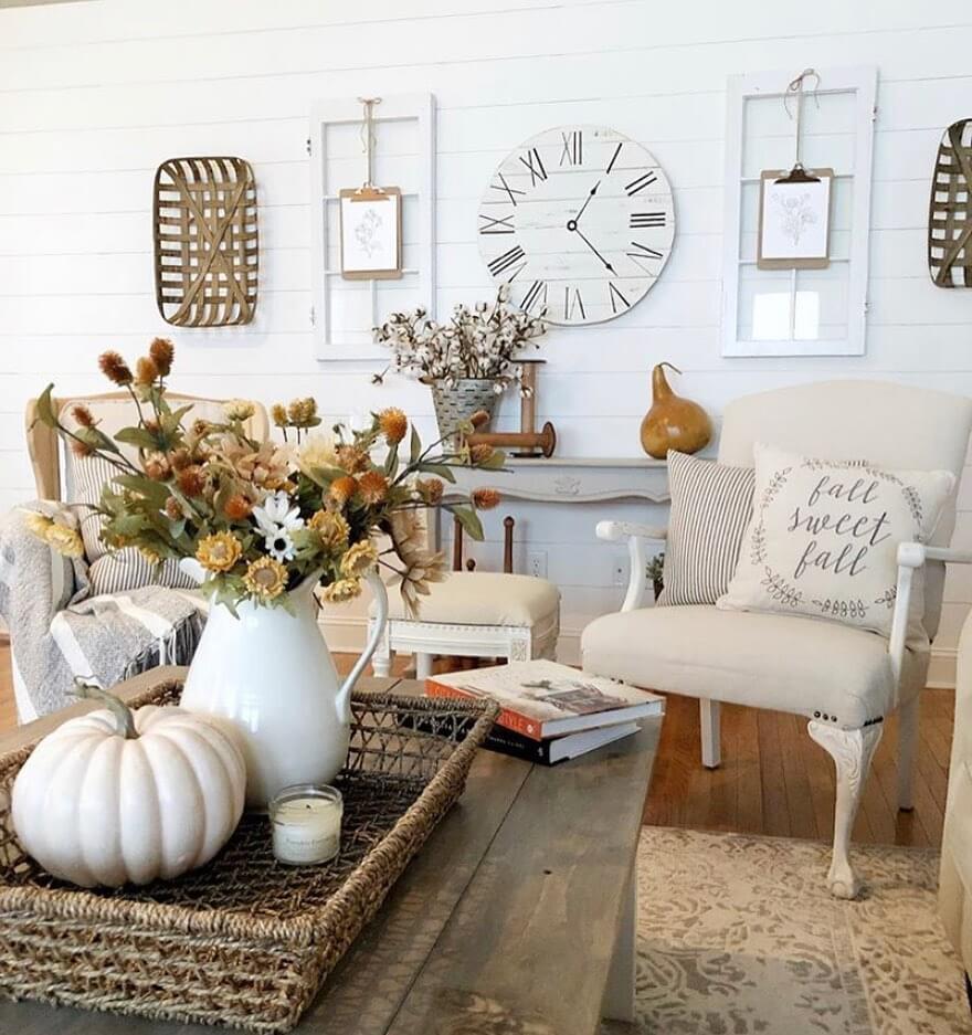 Reclaimed Window Frames Hold Botanical Prints for Wall Art
