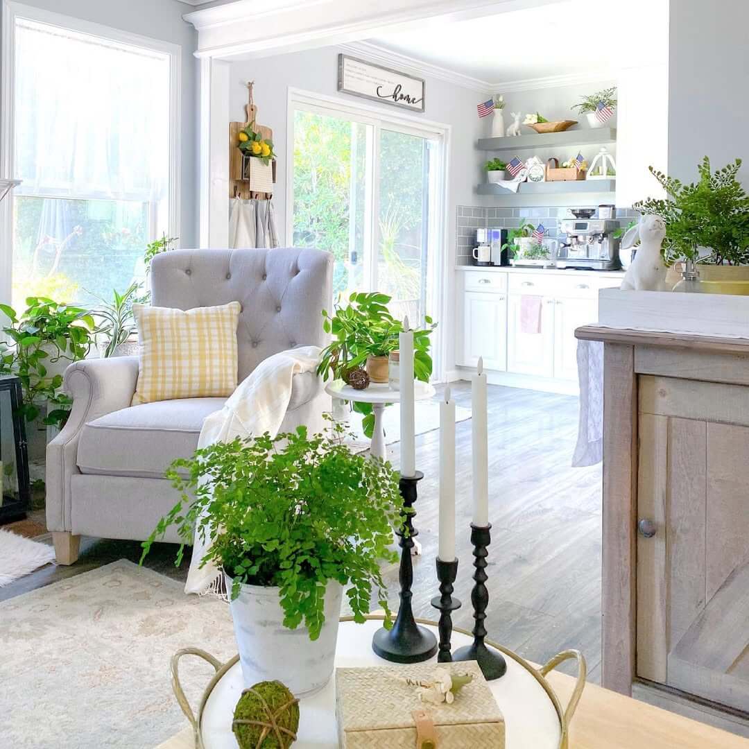 Black Candlesticks Add Dramatic Height to Tabletop Vignettes
