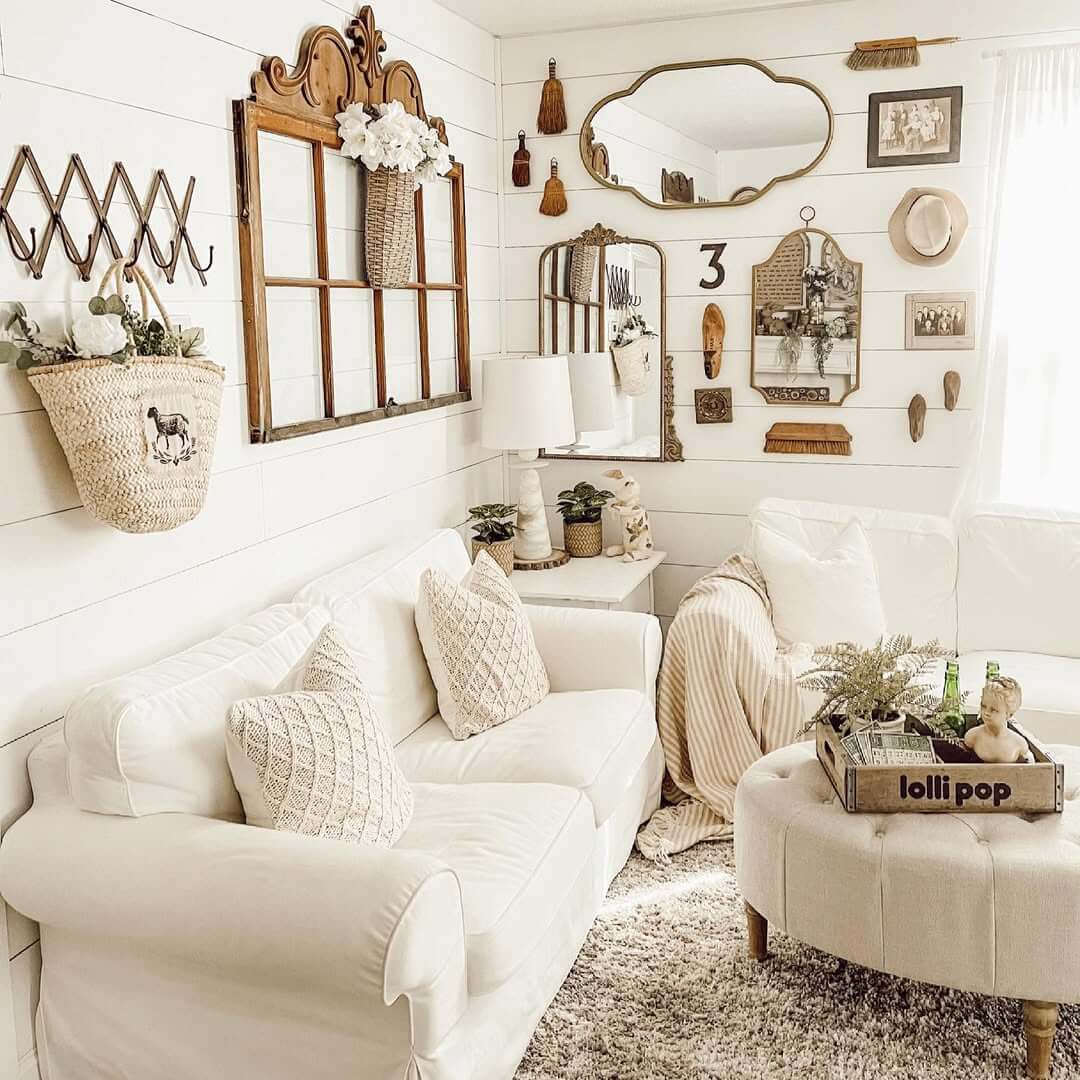Repurpose a Vintage Window Frame as a Wall Display