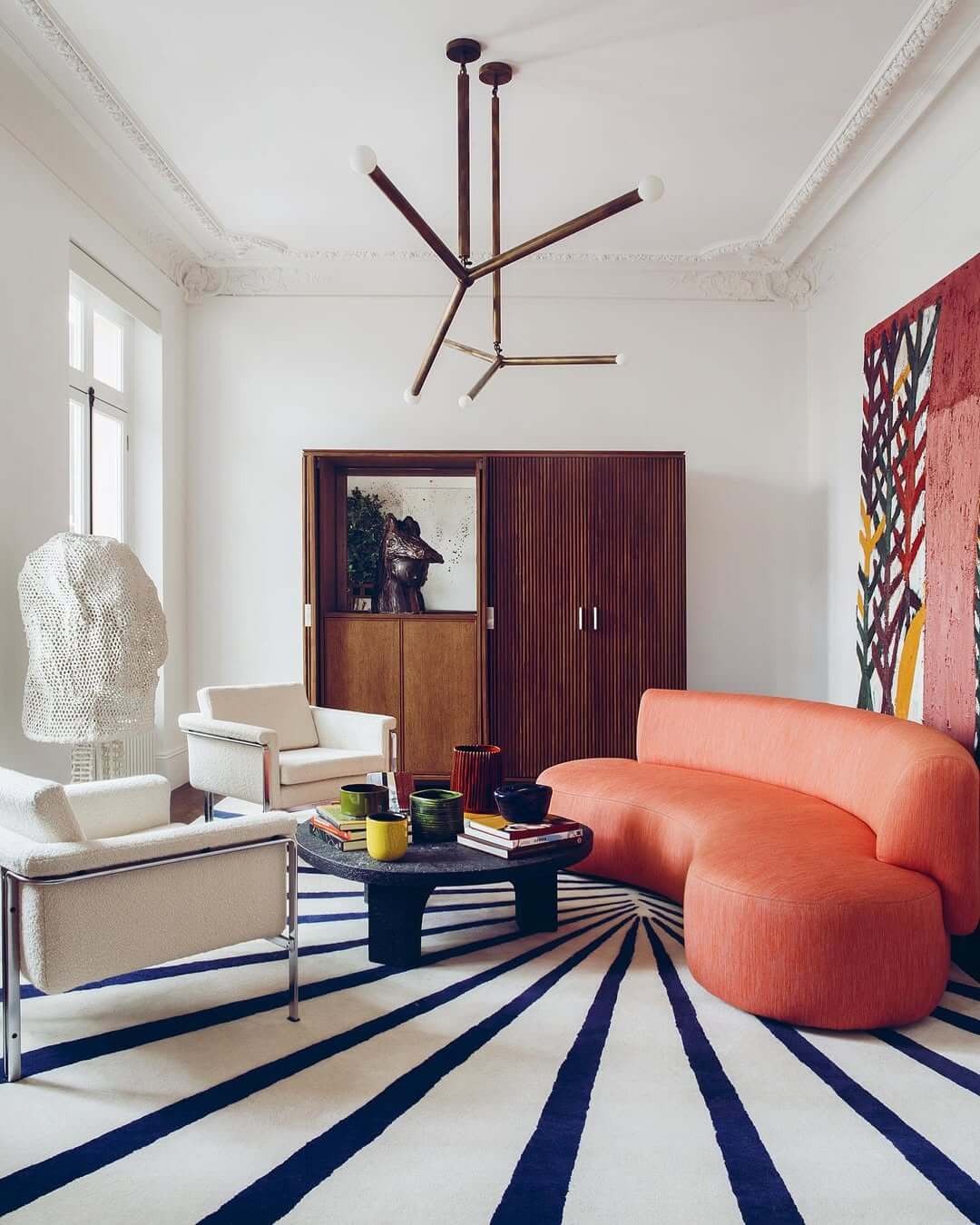 Sunburst Rug Creates a Bold Focal Point