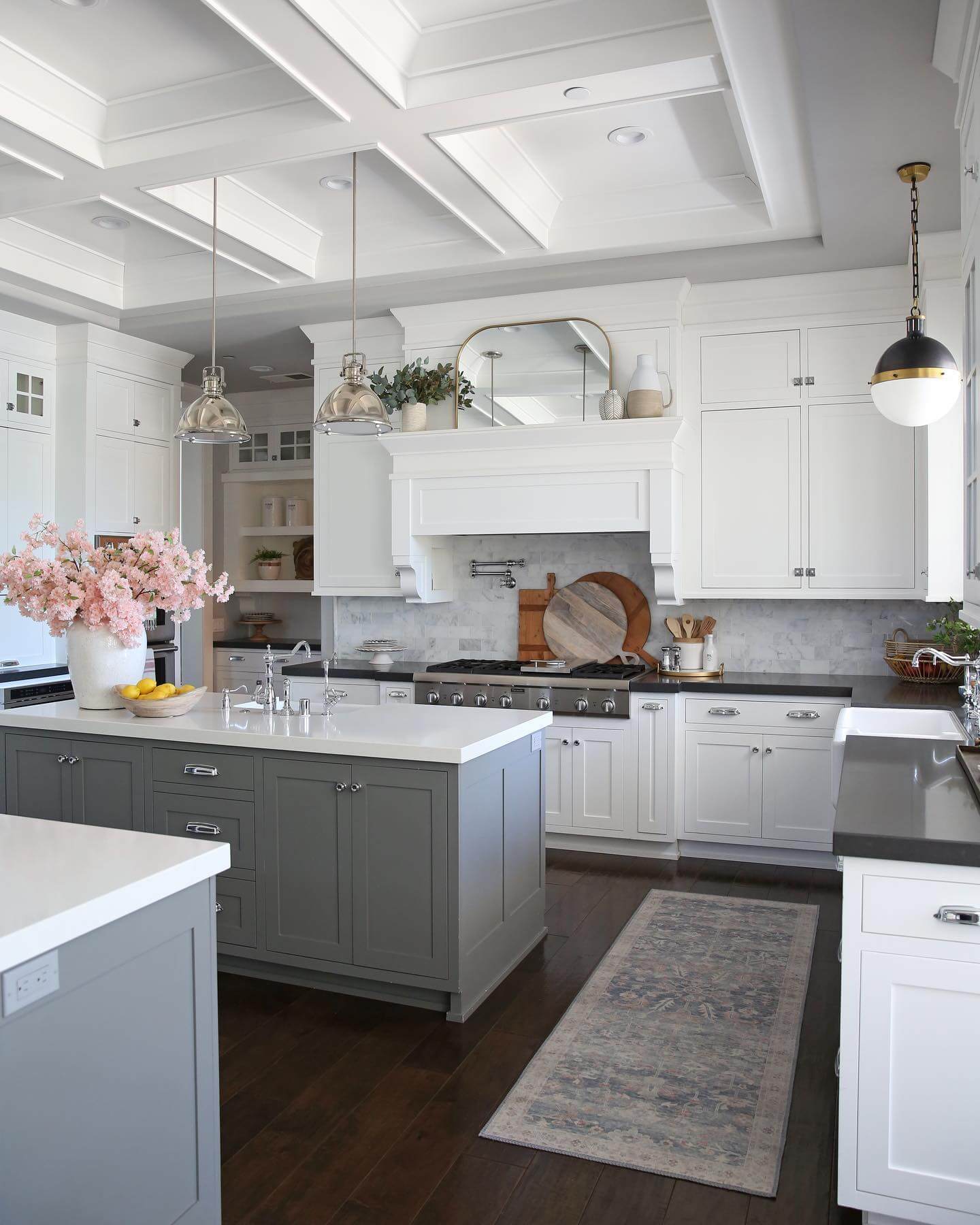 Brighten Your Kitchen Island with Cherry Blossoms