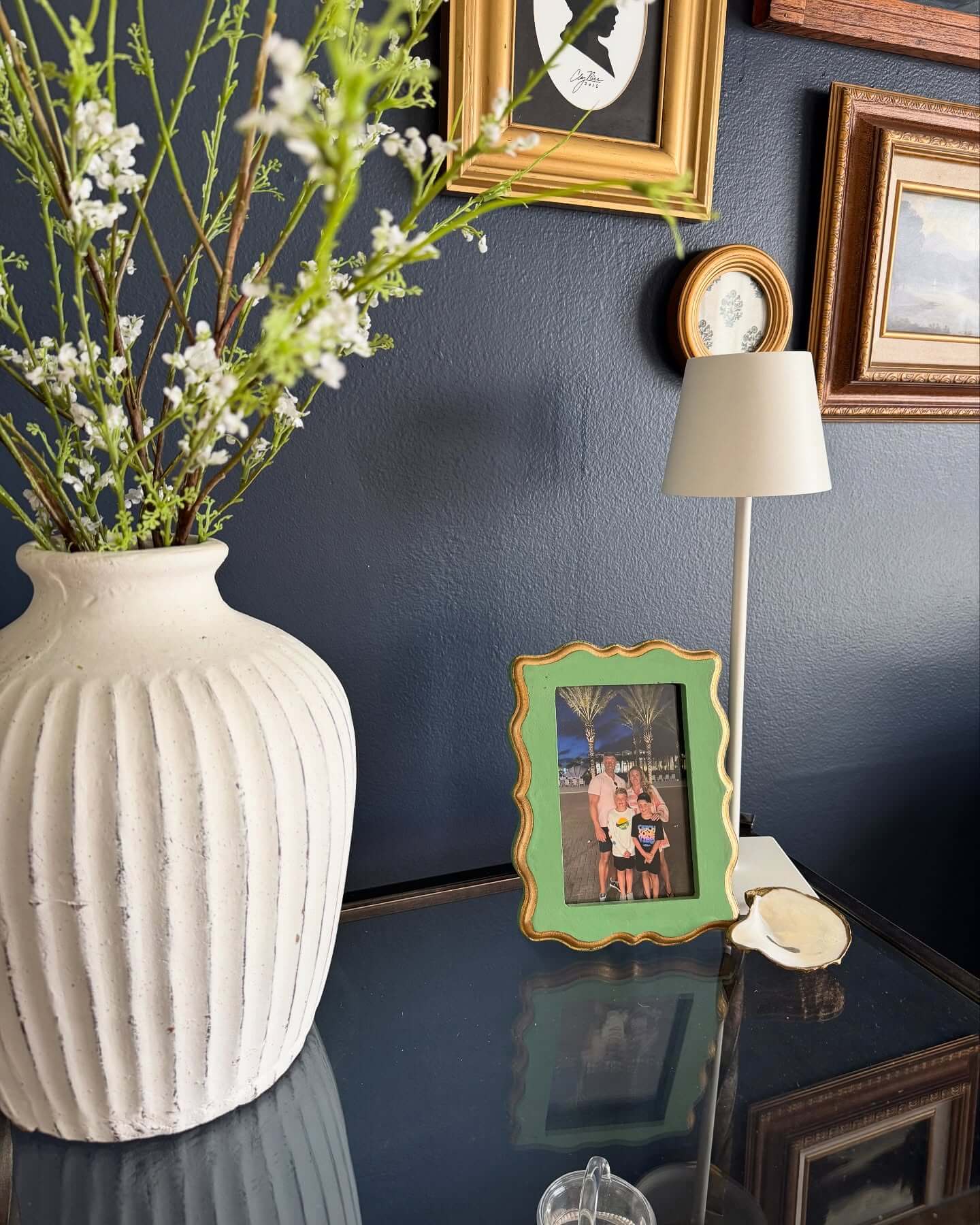 Frame a Cherished Photo in a Scalloped Green Frame