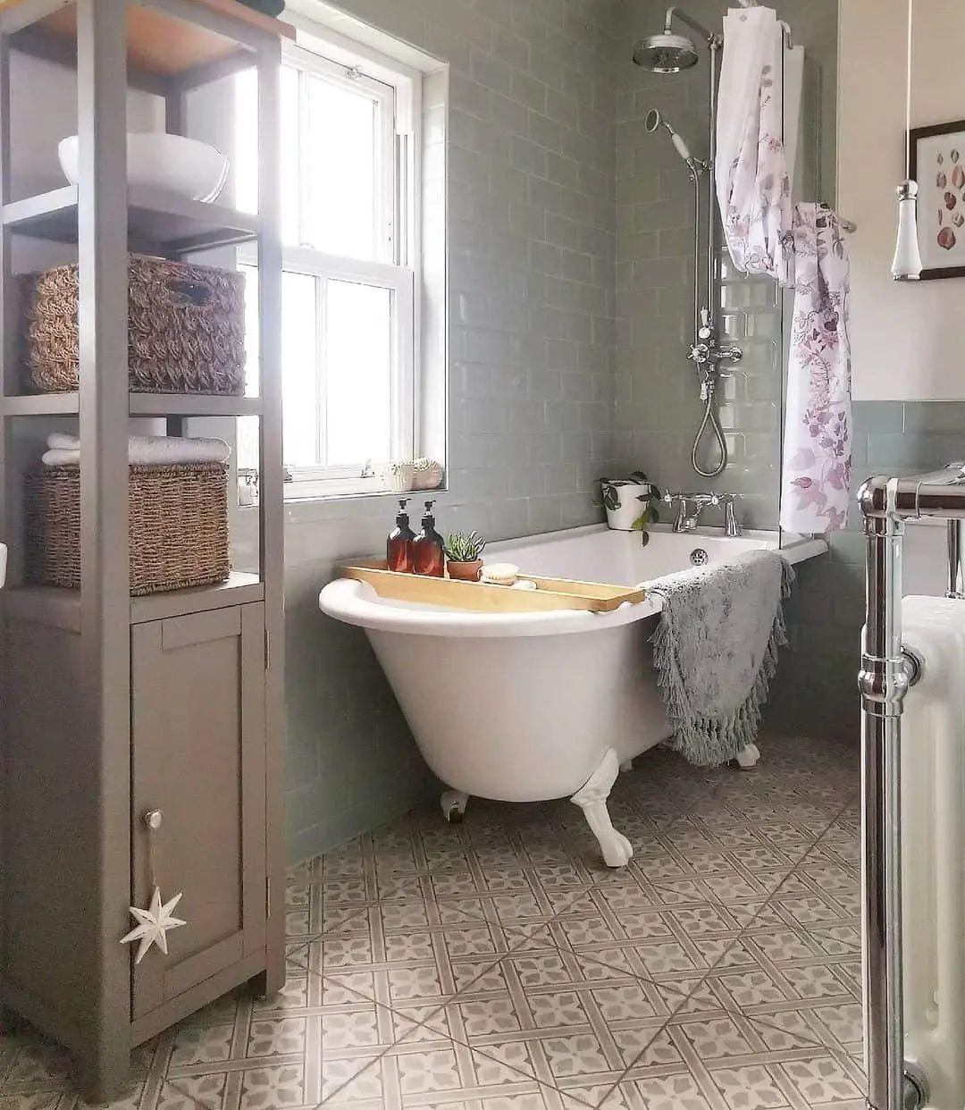 Hold Bath Essentials on a Wooden Tray Across the Tub