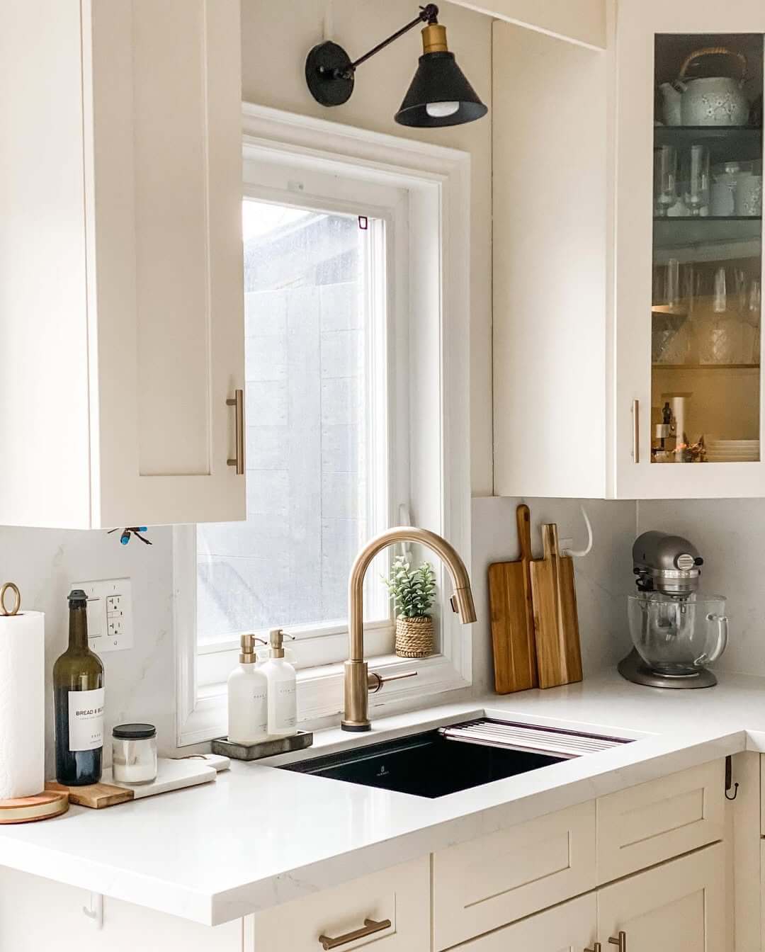Lean Cutting Boards Against the Backsplash
