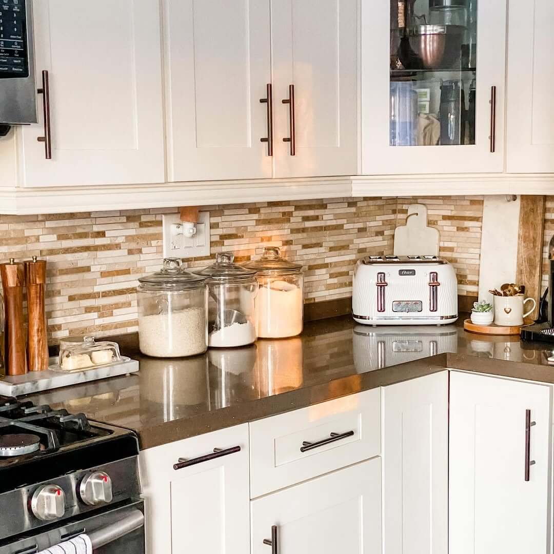 Keep Pantry Staples Visible in Clear Glass Canisters