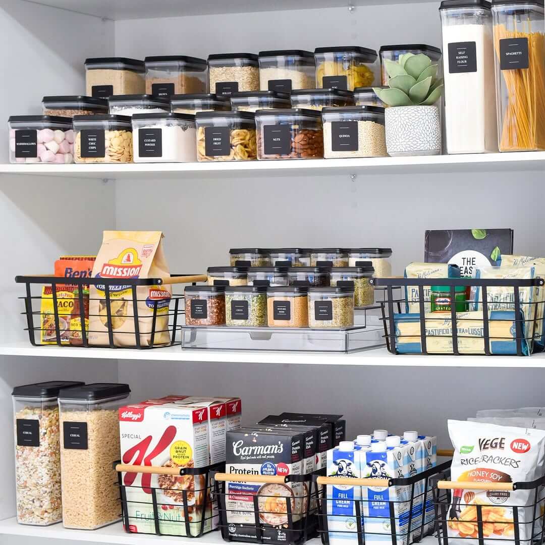 Tiered Trays Keep Spices and Small Grains Visible