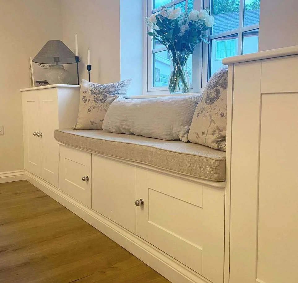 Hide Toys in a Built-in Cabinet Seat