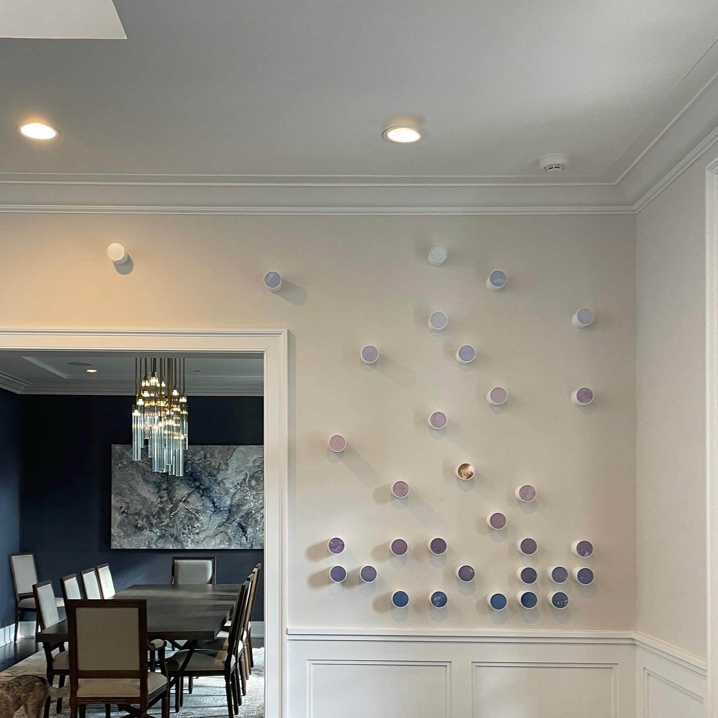 Scattered Ceramic Dots Add Playful Dimension to Walls