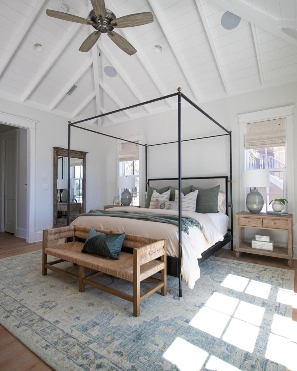 Exposed Rafters Add Character to Planked Ceilings