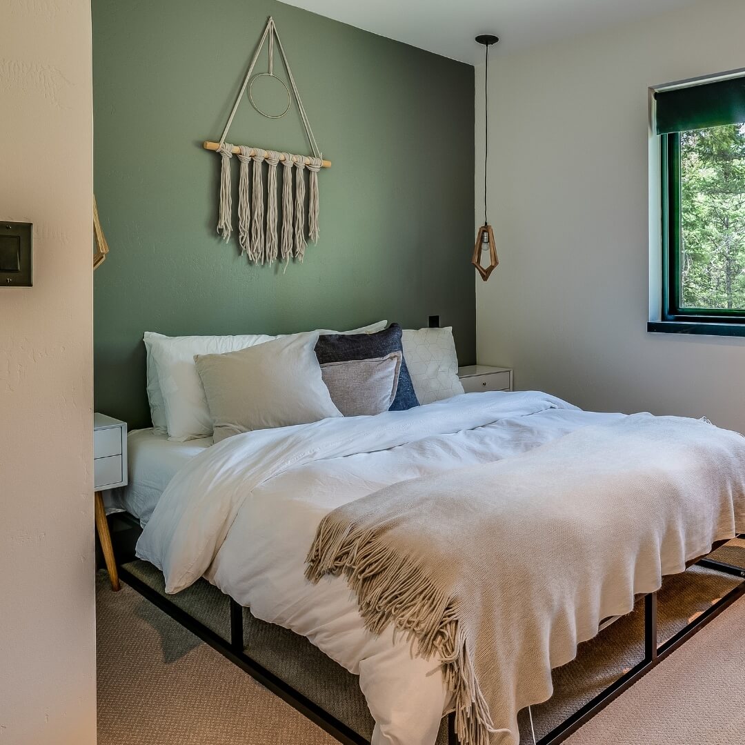 Textile Wall Hanging Adds Boho Texture Above the Bed