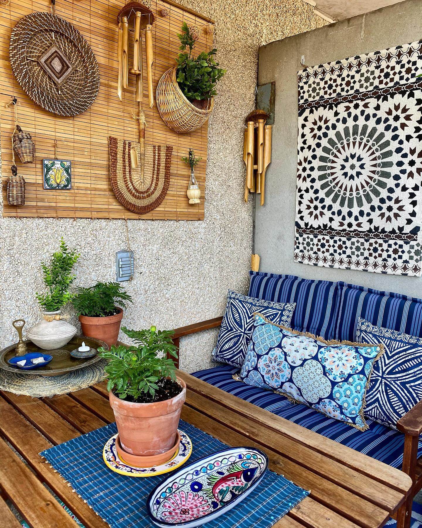Layer Woven Elements for Boho Wall Decor