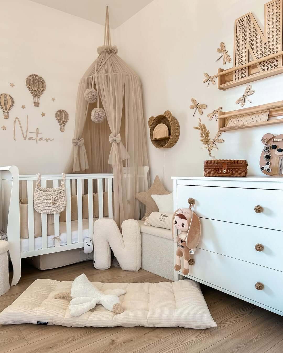 Wooden Hot Air Balloon Cutouts Add Whimsical Wall Decor