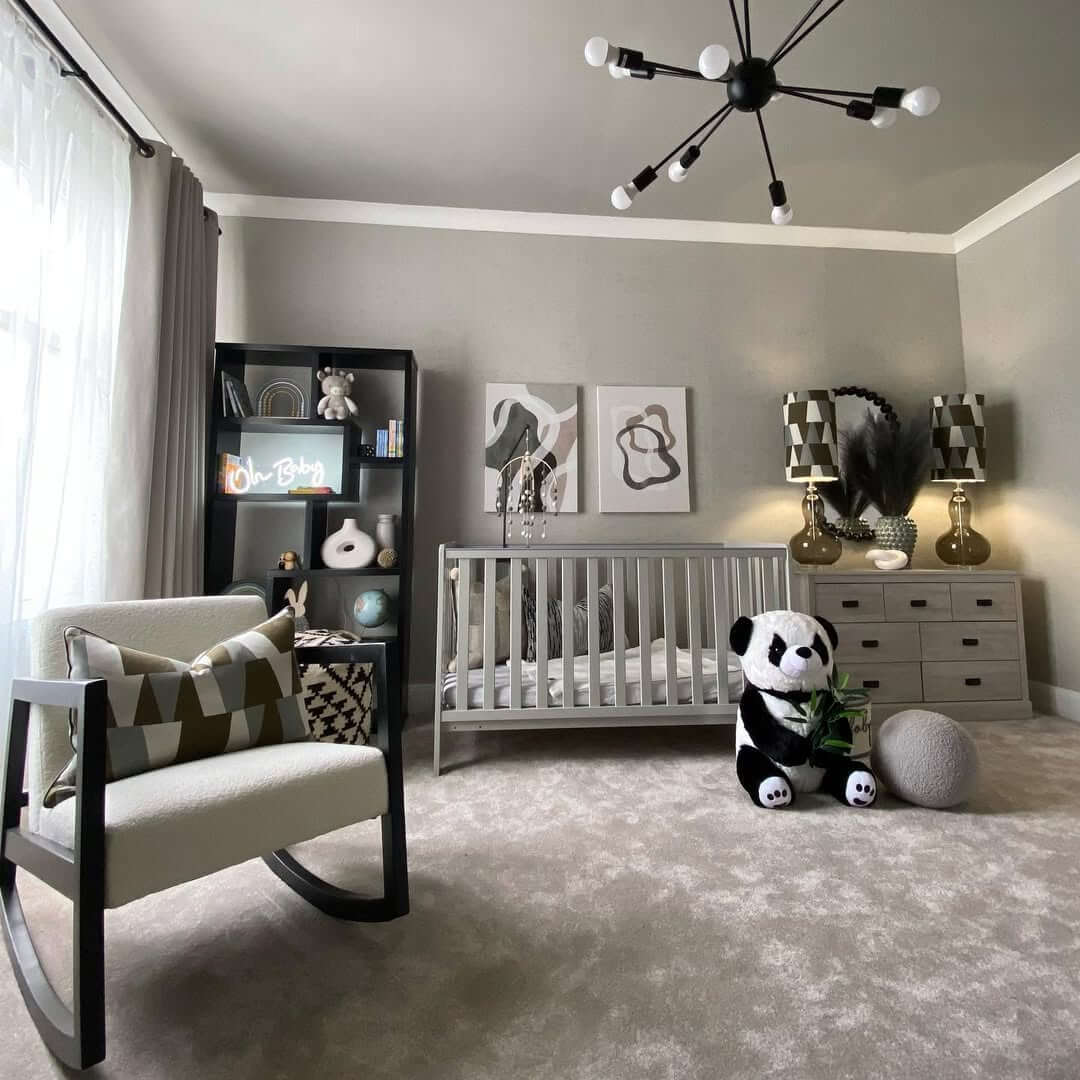 Black Bookshelf Displays Whimsical Decor and Toys