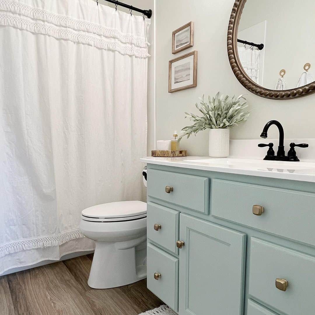 Seaglass Vanity Cabinet Adds a Soft Coastal Hue