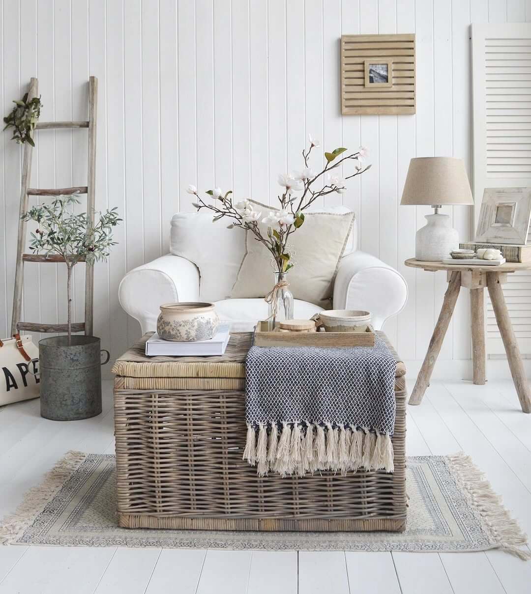 Woven Trunk Coffee Table Adds Natural Texture
