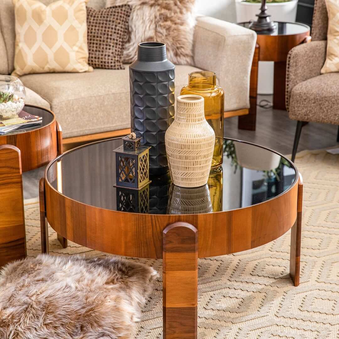 Group Vases for Textured Interest on a Mirrored Surface