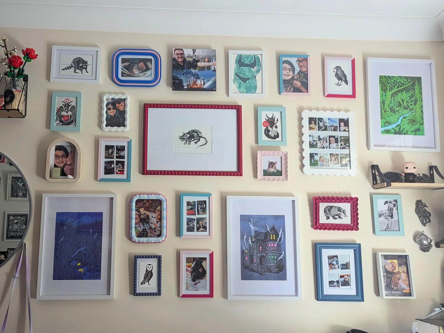 Layer Playful Prints with a Scalloped Photo Frame