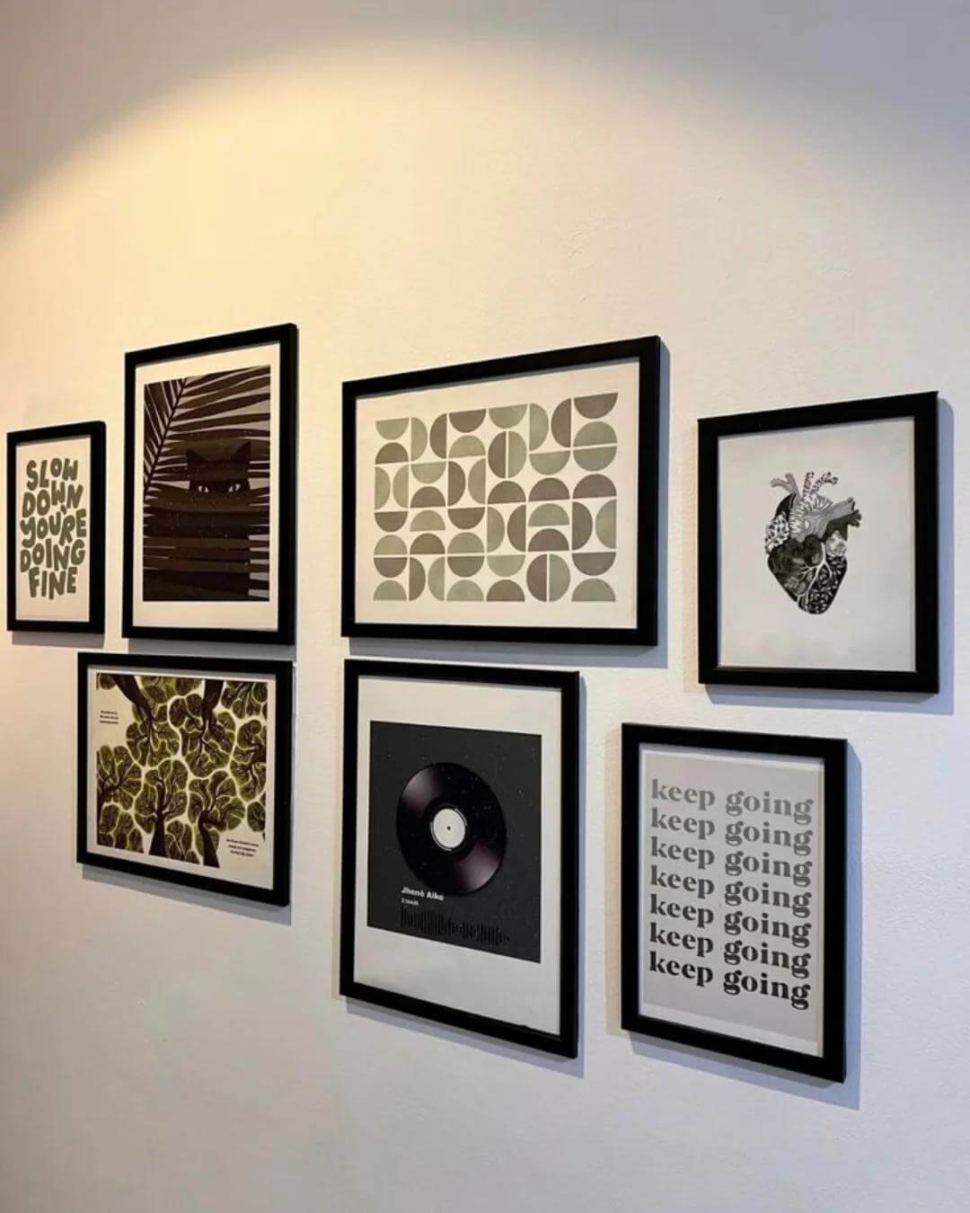 Repetitive Text Art Creates a Rhythmic Gallery Wall