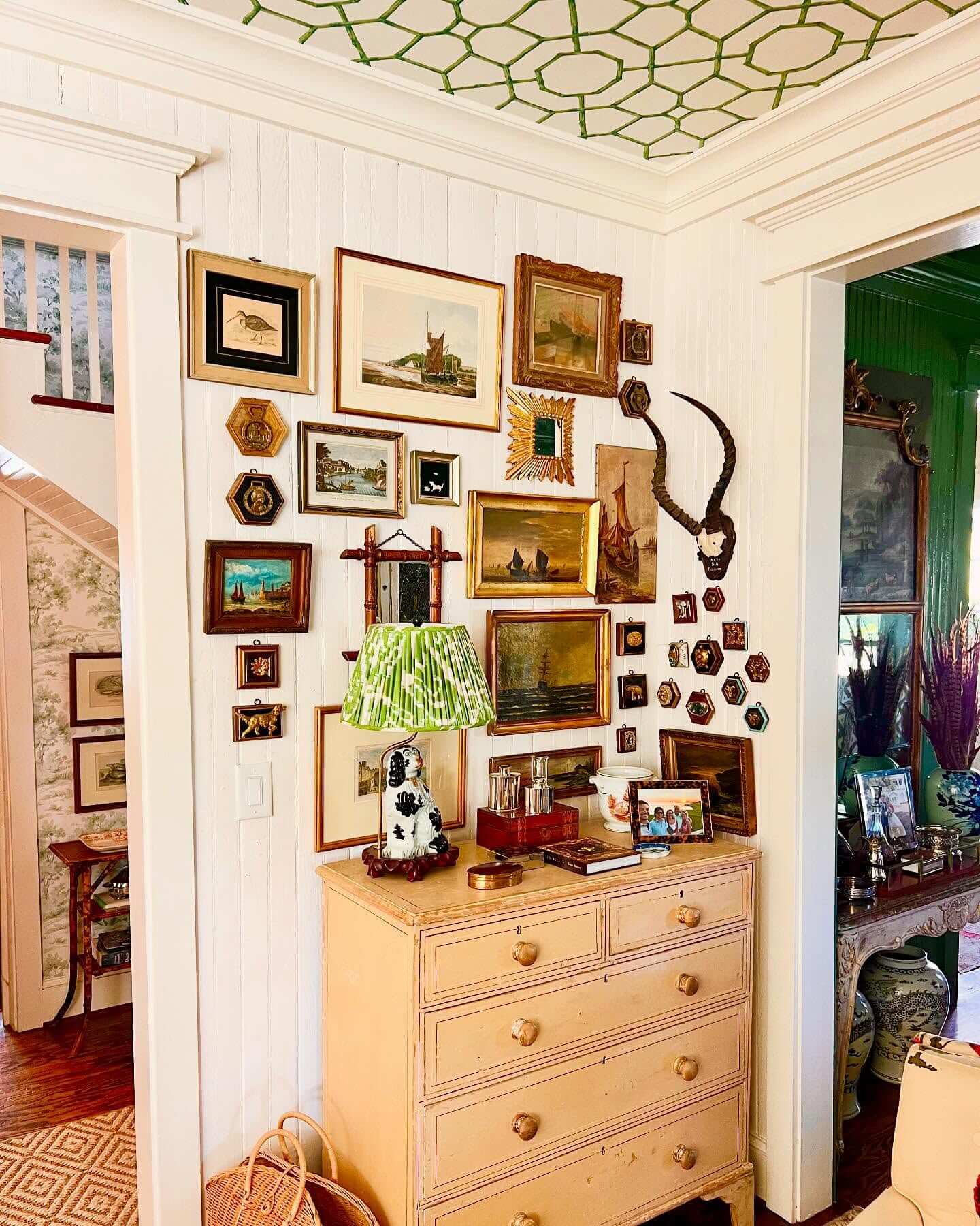 Incorporate an Animal Skull and Hexagonal Frames