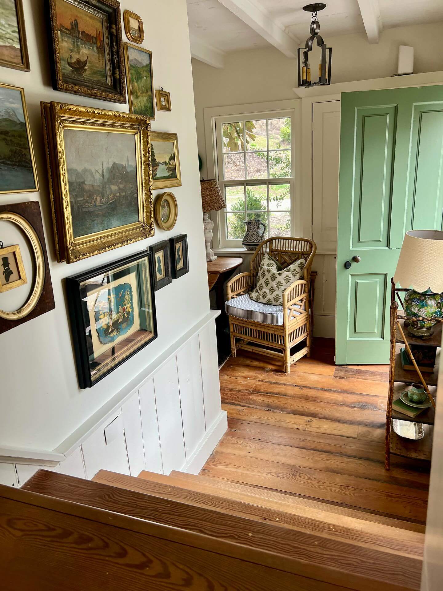 Gallery walls that mix framed art with shadow boxes