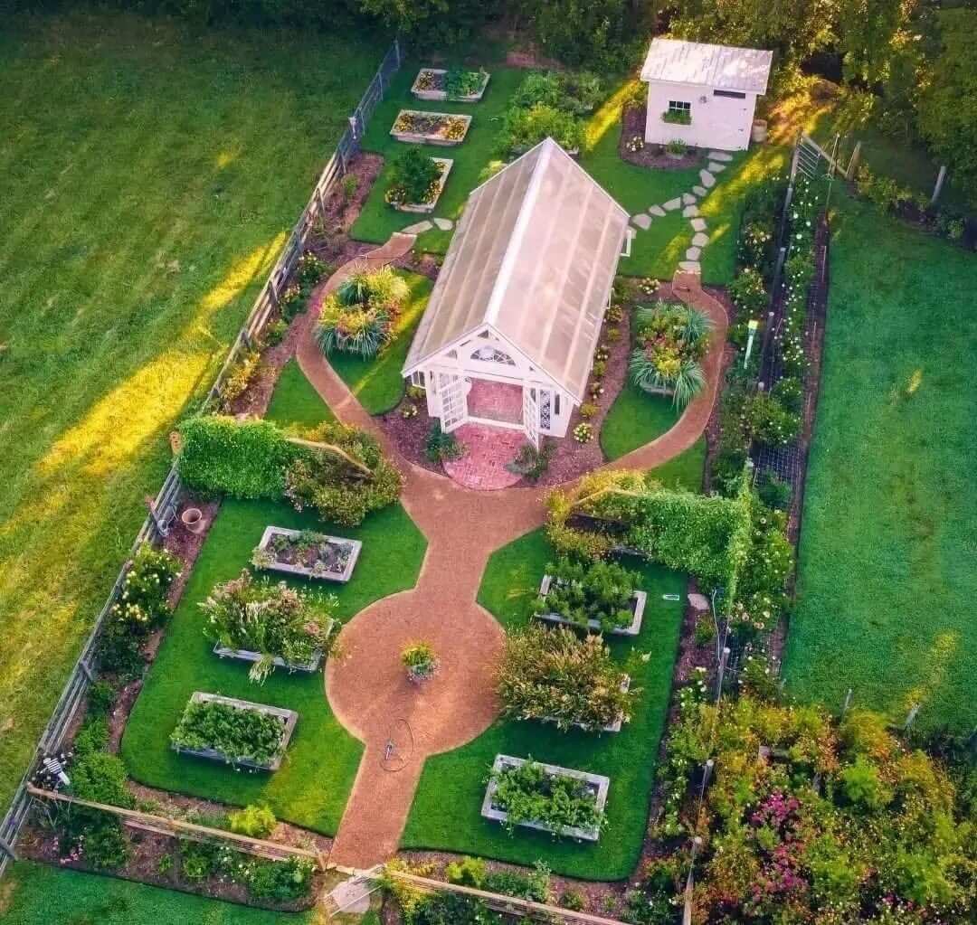 Connect Garden Zones with a Circular Pathway Hub