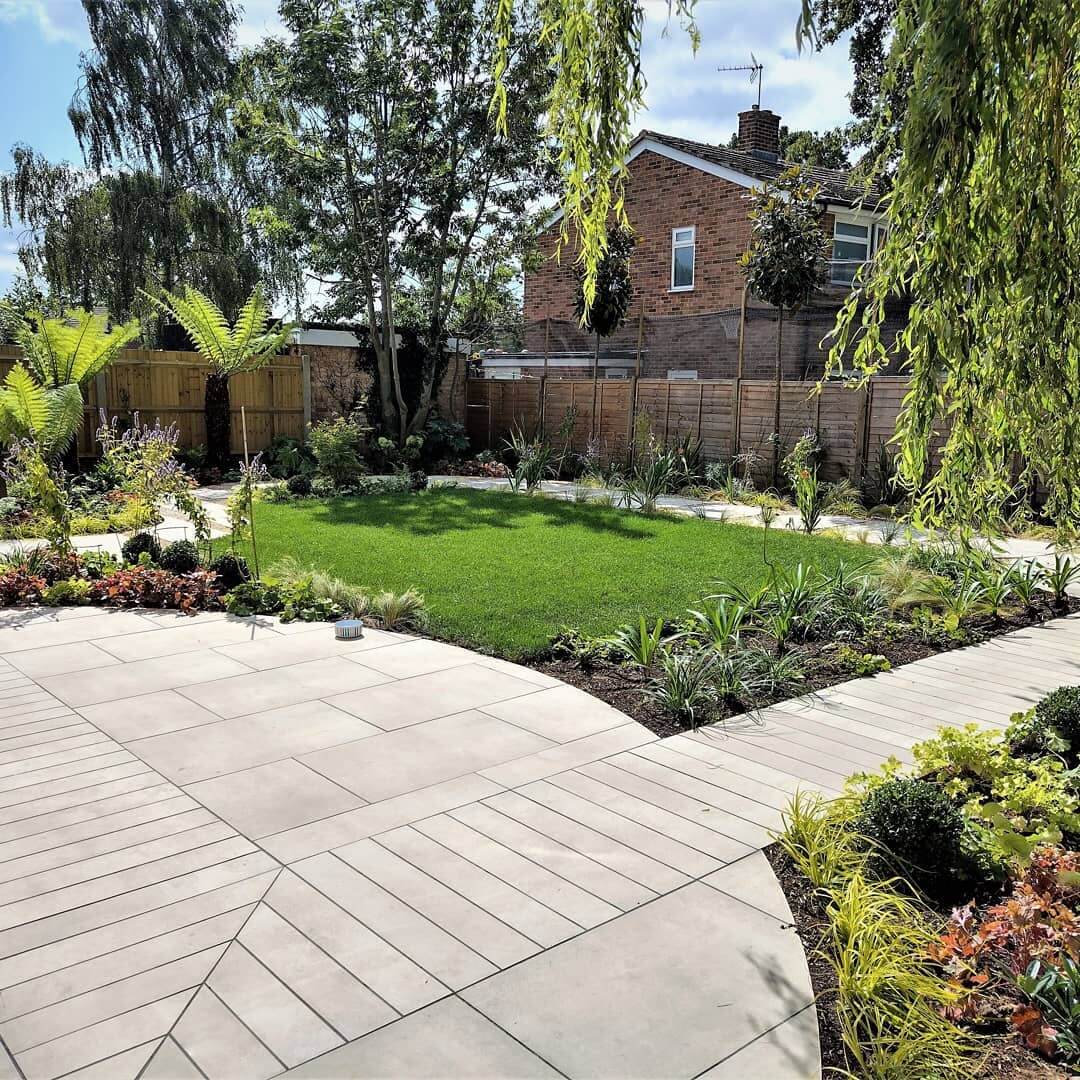 Design a Modern Entrance with Geometric Paving
