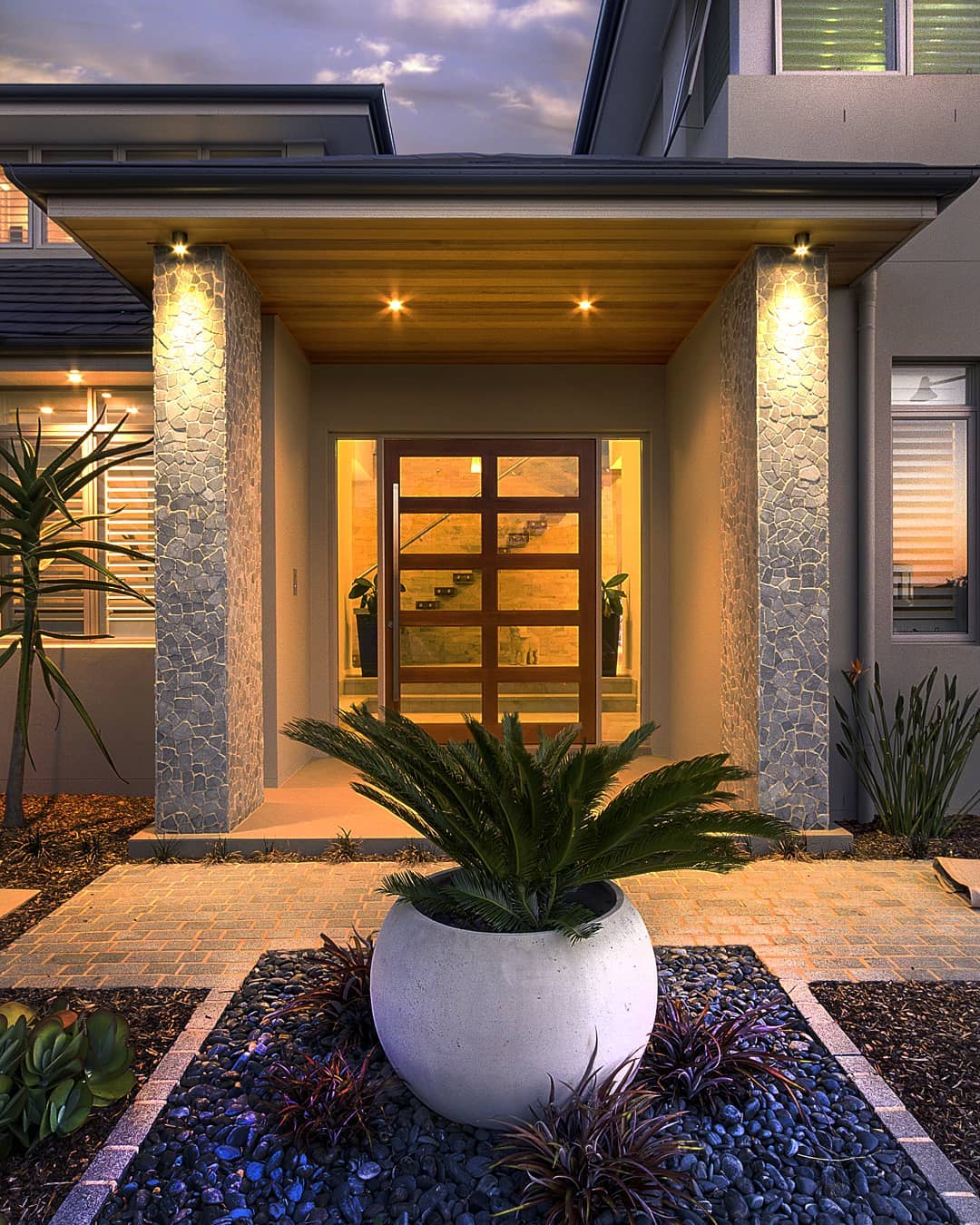 Guide Guests with an Oversized Spherical Planter