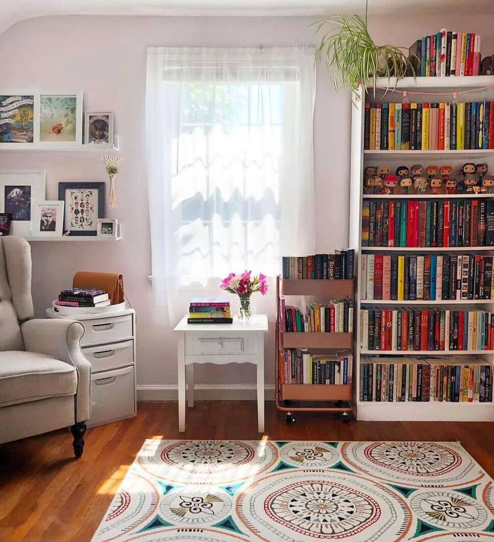 Keep Books Within Reach Using a Rolling Cart