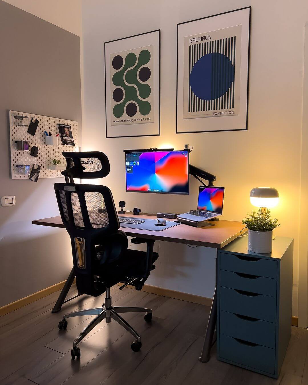 Pegboard Wall Organizer for Essential Desk Accessories