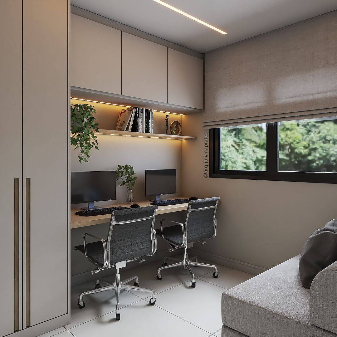 Integrated LED Lighting Highlights Books and Decor