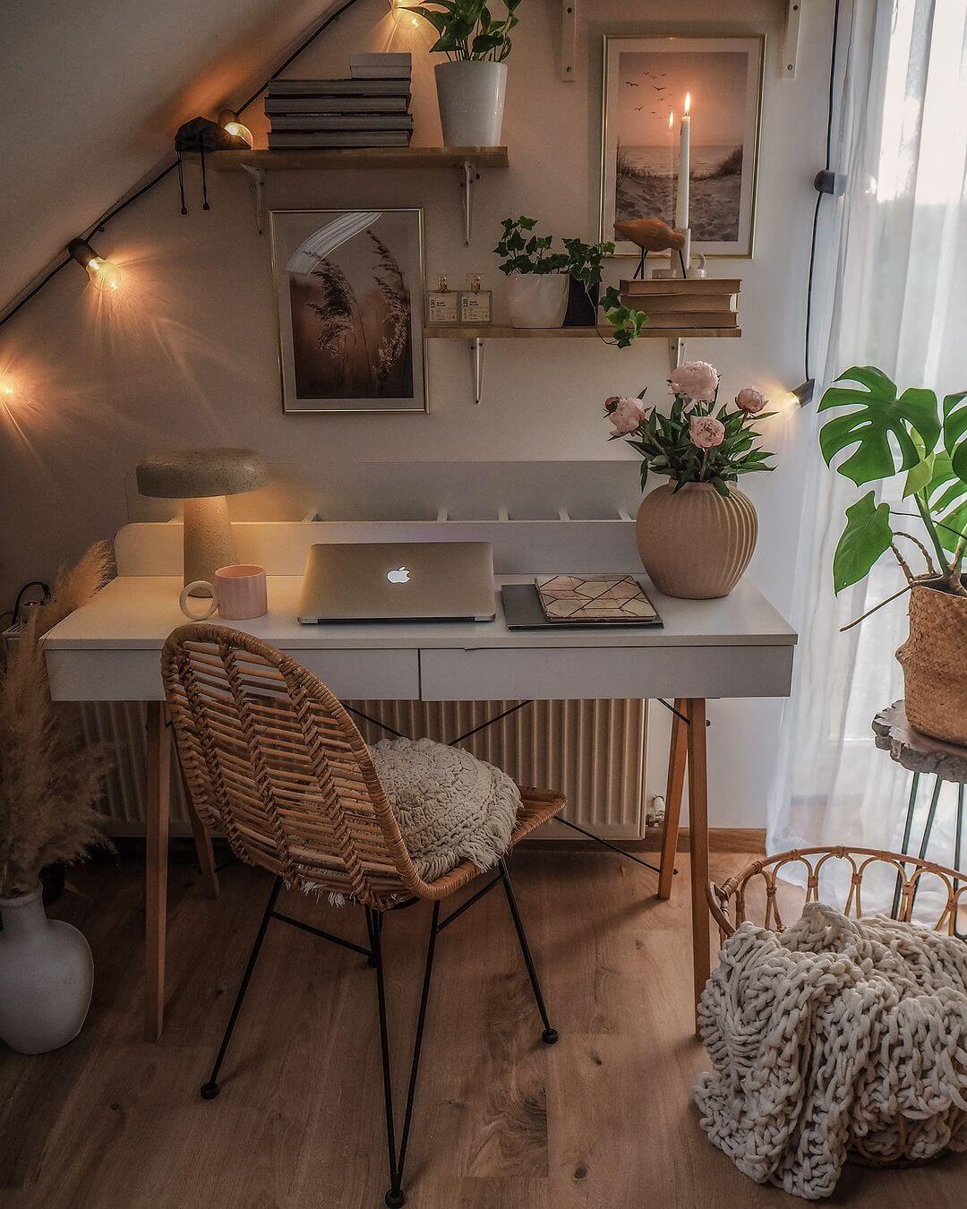 Woven Rattan Chair Adds Natural Texture to Your Workspace