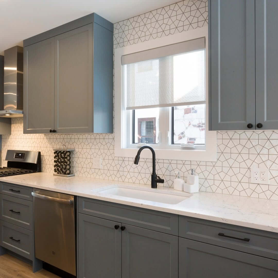 Modern Pattern with Geometric Tiles
