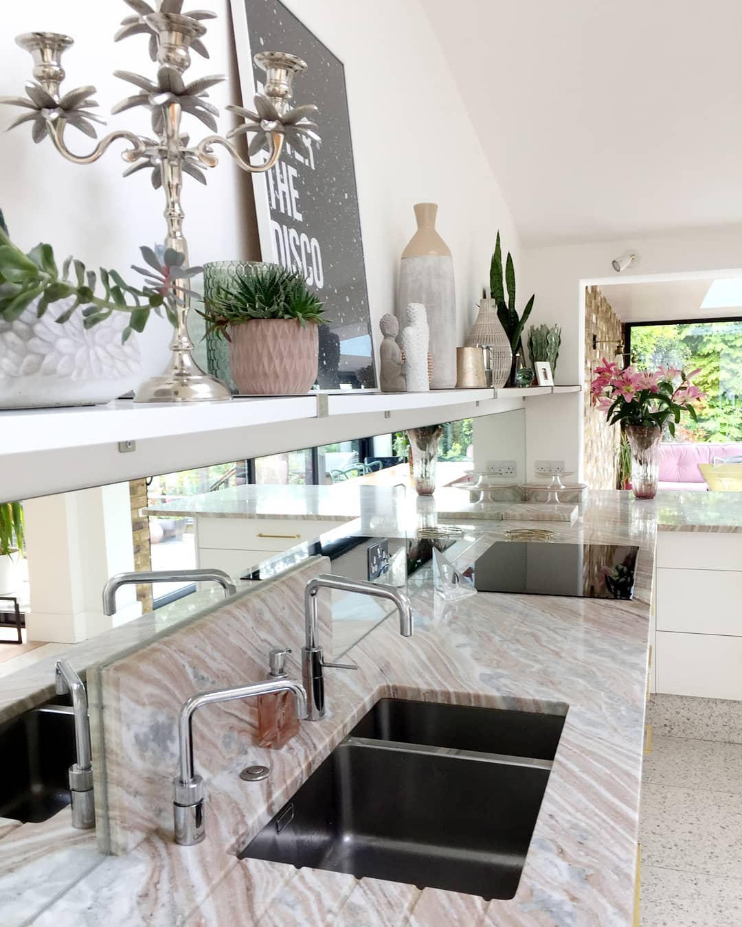 Silver Candelabra Adds A Glamorous Focal Point