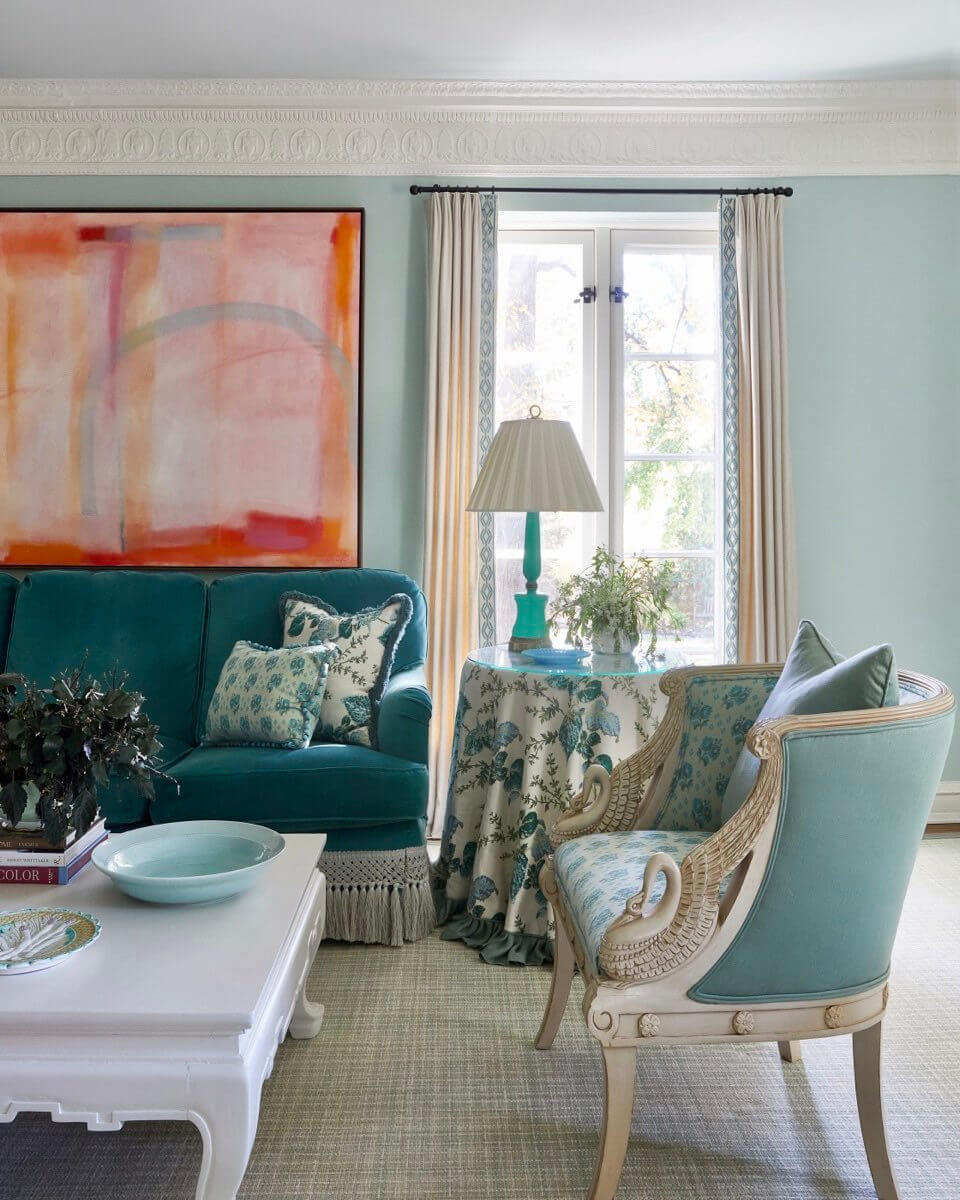 Anchor Bold Furniture with Subtle Textured Rugs