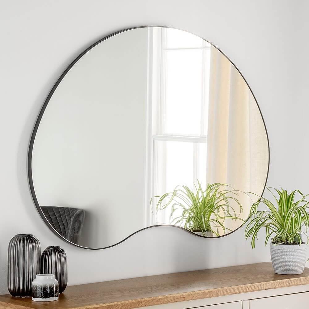 Soften a Console with an Organic Shape Mirror