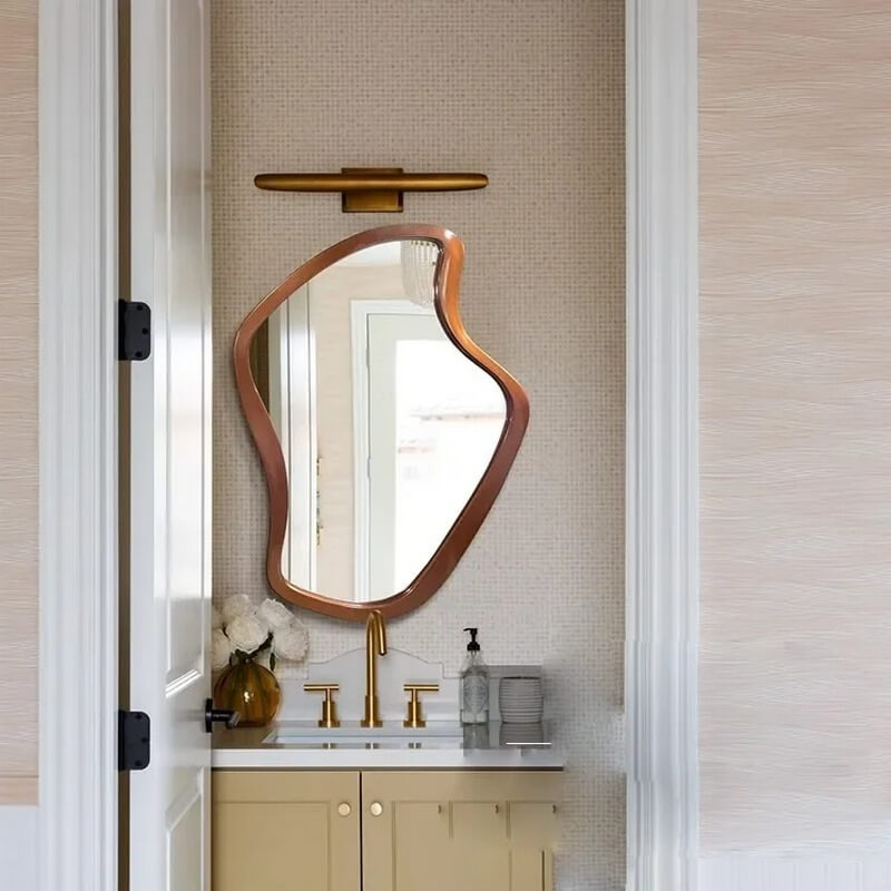 Bring an Artistic Touch with an Organic Wood Mirror