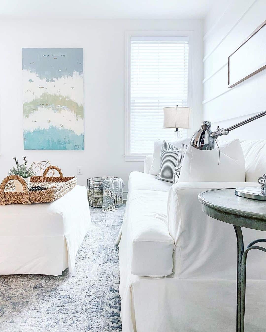 Abstract Artwork for Serene Coastal Palette