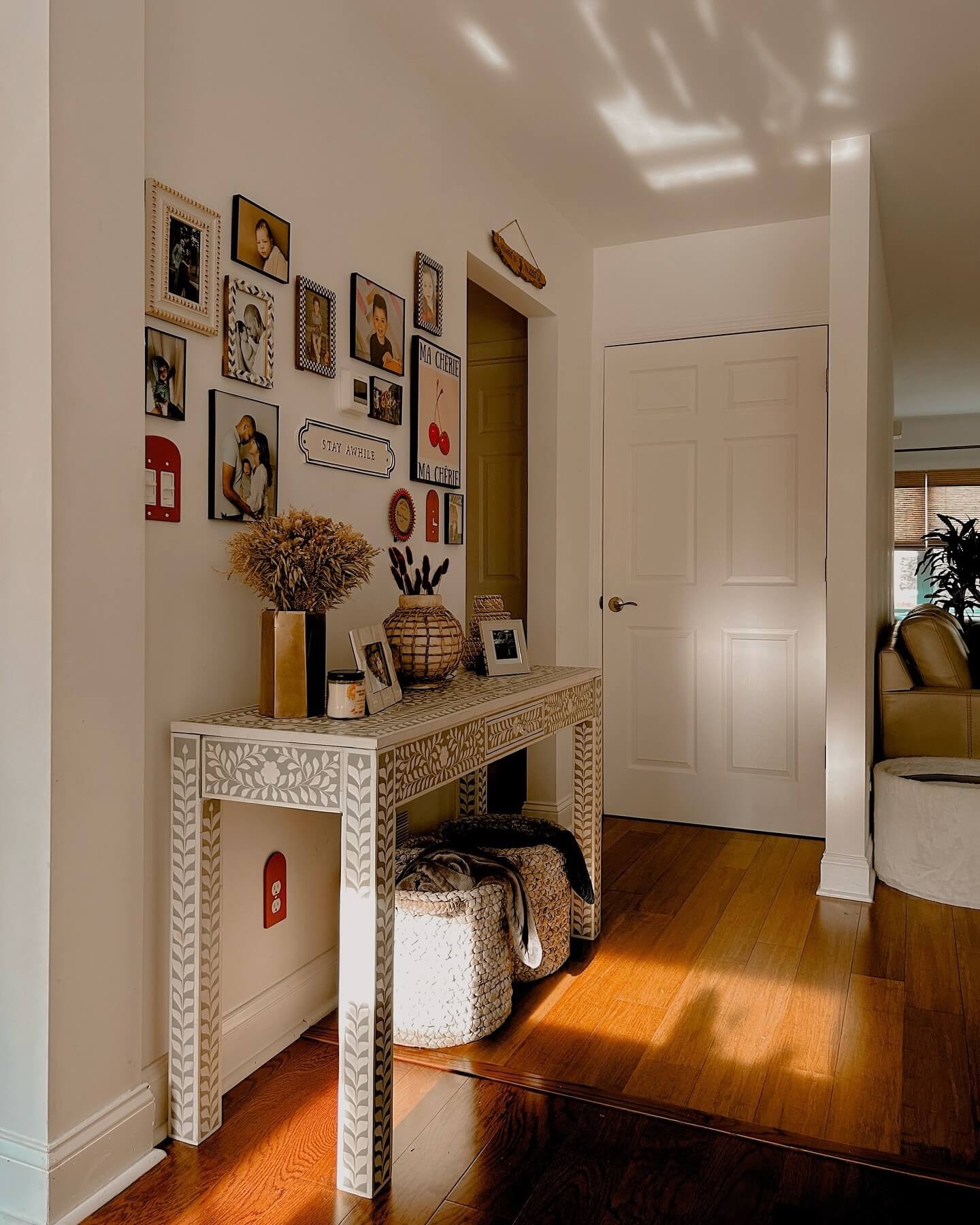 Eclectic Mix of Frames and Art Adds Personality