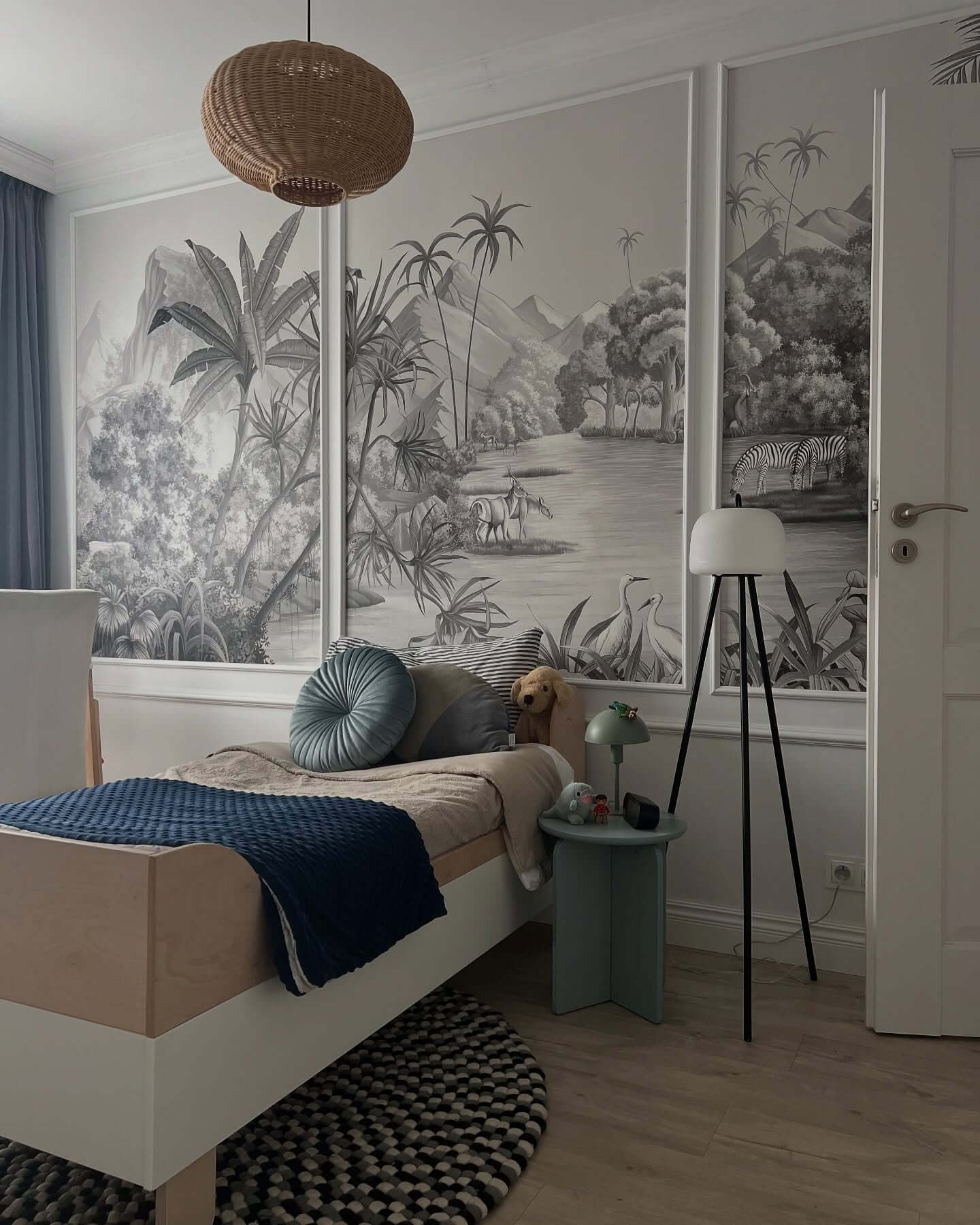 Immerse Your Room in a Monochromatic Jungle Safari