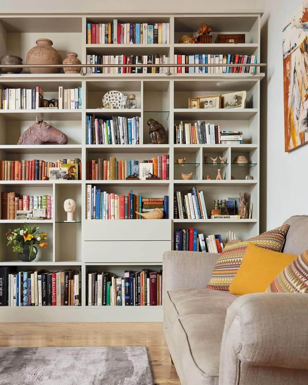 Clean Base with Integrated Drawers for Your Collection
